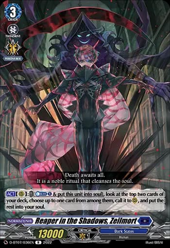Reaper in the Shadows, Zeilmort