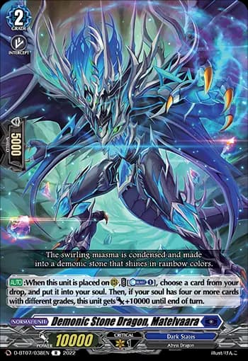 Demonic Stone Dragon, Matelvaara