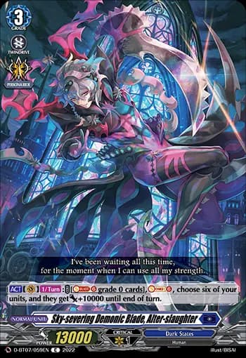 Sky-severing Demonic Blade, Alter-slaughter