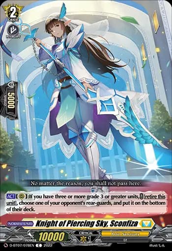 Knight of Piercing Sky, Sconfiza