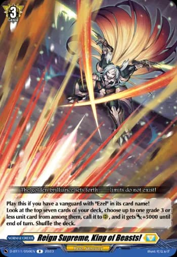 Reign Supreme, King of Beasts!