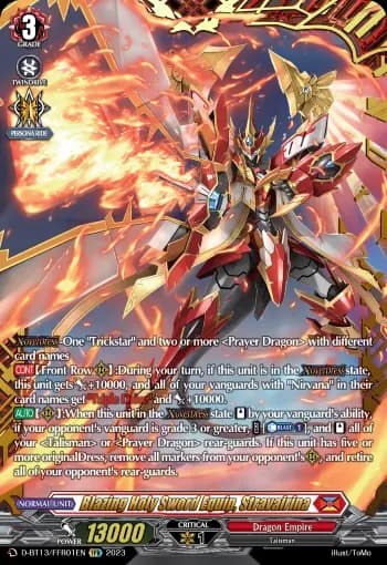 Blazing Holy Sword Equip, Stravairina