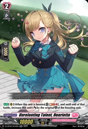 Unrelenting Talent, Henrietta