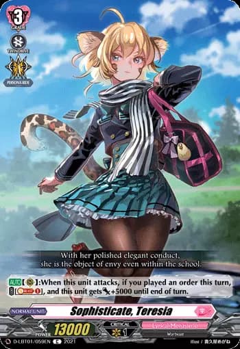 Sophisticate, Teresia