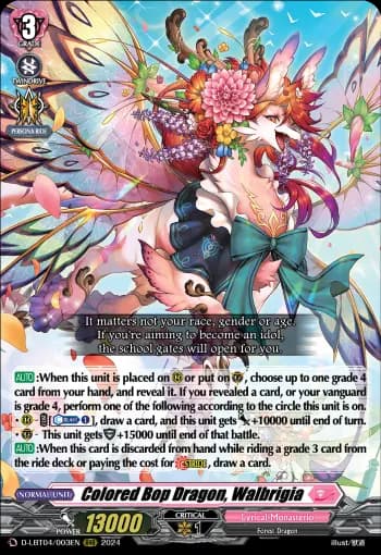 Colored Bop Dragon, Walbrigia