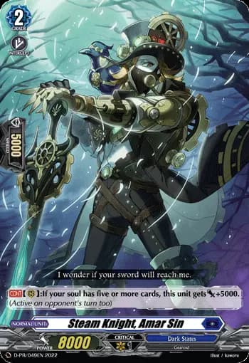 Steam Knight, Amar Sin