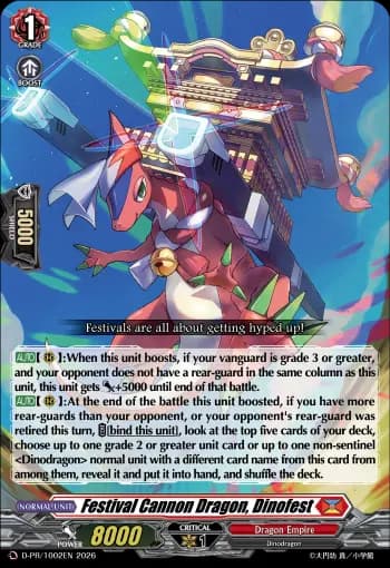 Festival Cannon Dragon, Dinofest