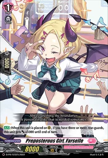 Preposterous Girl, Farselle