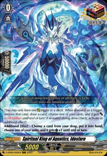 Spiritual King of Aquatics, Idosfaro