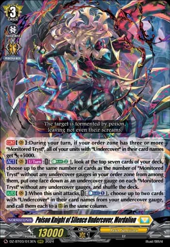 Poison Knight of Silence Undercover, Mordalion