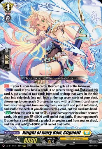Knight of Ivory Bow, Cligueill