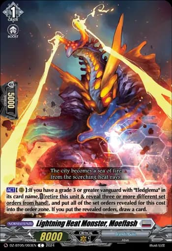 Lightning Heat Monster, Moeflash