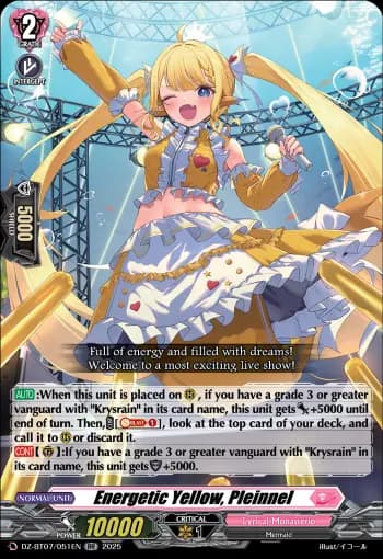 Energetic Yellow, Pleinnel