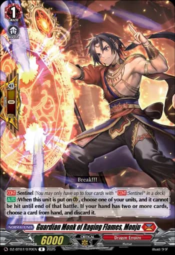 Guardian Monk of Raging Flames, Monju