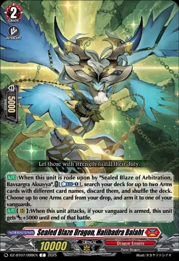 Sealed Blaze Dragon, Halibadra Balaht
