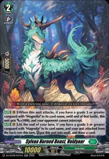 Sylvan Horned Beast, Voldyaar