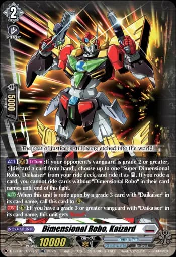 Dimensional Robo, Kaizard