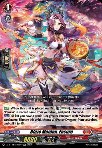 Blaze Maiden, Eesure