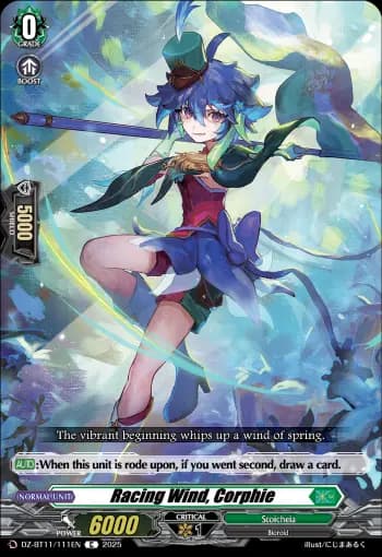 Racing Wind, Corphie