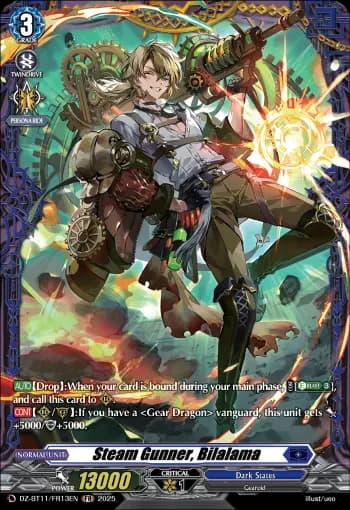 Steam Gunner, Bilalama