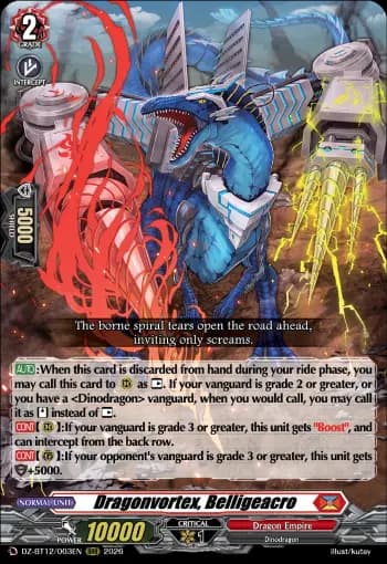 Dragonvortex, Belligeacro