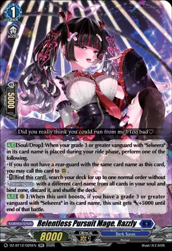 Relentless Pursuit Mage, Razzly