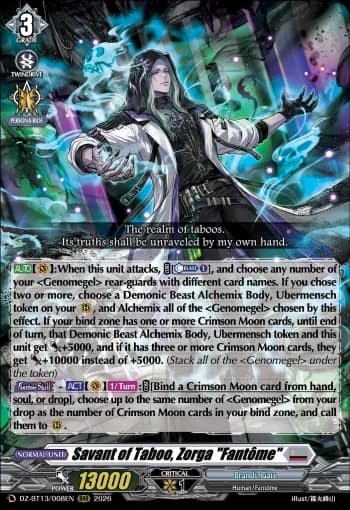Savant of Taboo, Zorga "Fantôme"