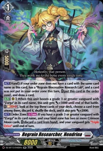 Regrain Researcher, Hendrina