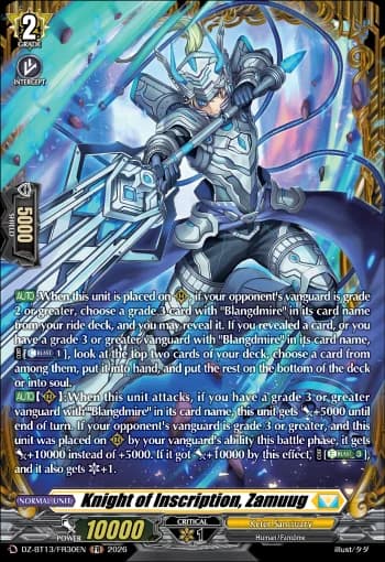 Knight of Inscription, Zamuug