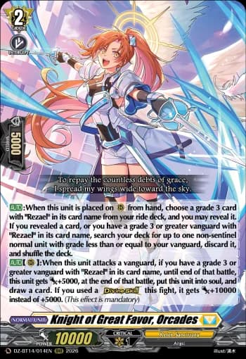 Knight of Great Favor, Orcades