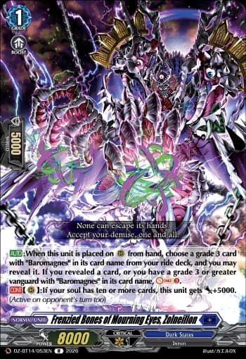 Frenzied Bones of Mourning Eyes, Zolneillon