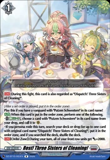 Rest! Three Sisters of Cleaning!