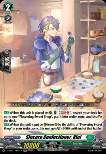 Sincere Confectioner, Viol