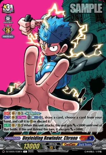Unyielding Rewinder, Chrono