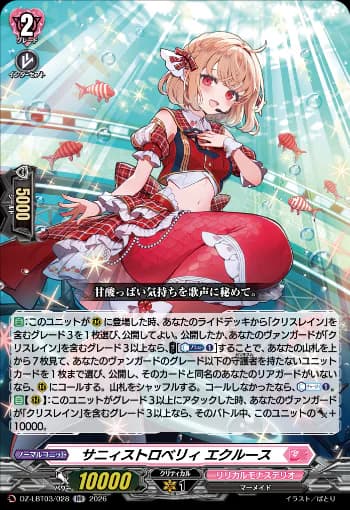 Sunny Strawberry, Ecluse