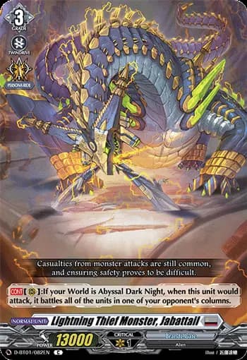 Lightning Thief Monster, Jabattail