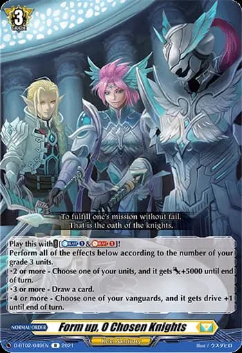 Form up, O Chosen Knights