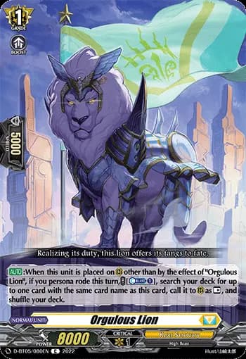 Orgulous Lion