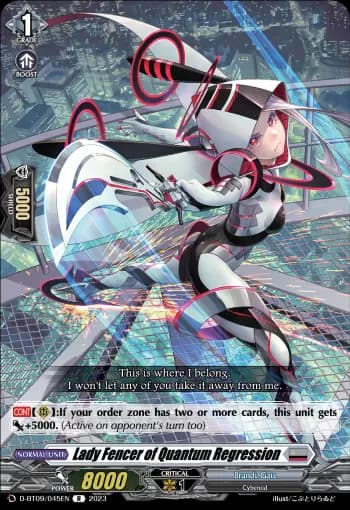 Lady Fencer of Quantum Regression