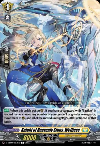 Knight of Heavenly Signs, Wefliese