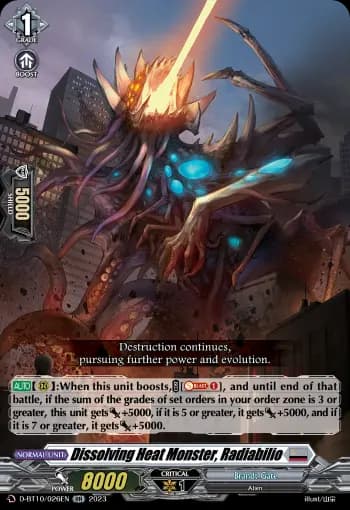 Dissolving Heat Monster, Radiabilio