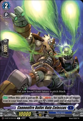 Cannonfire Bullet Rain Colossus