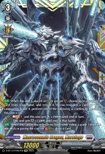 Macrocosmic Dragon, Marstoge