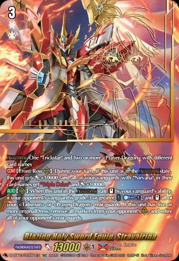 Blazing Holy Sword Equip, Stravairina