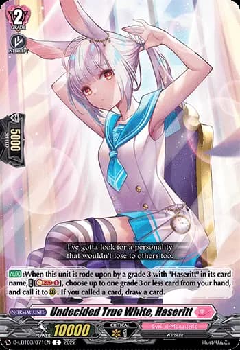 Undecided True White, Haseritt