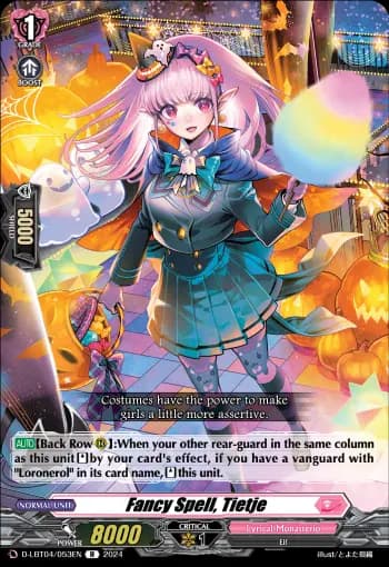 Fancy Spell, Tietje