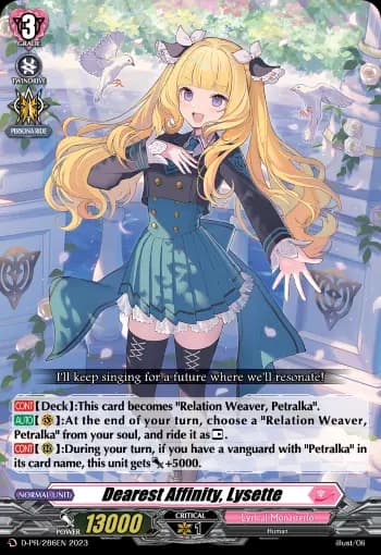 Dearest Affinity, Lysette