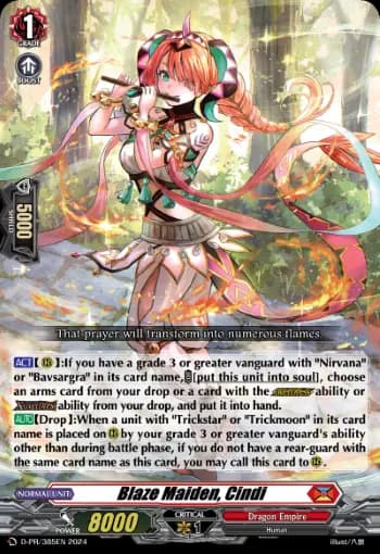 Blaze Maiden, Cindi