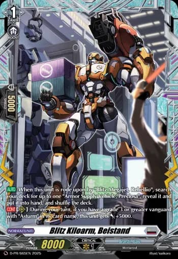 Blitz Kiloarm, Beistand