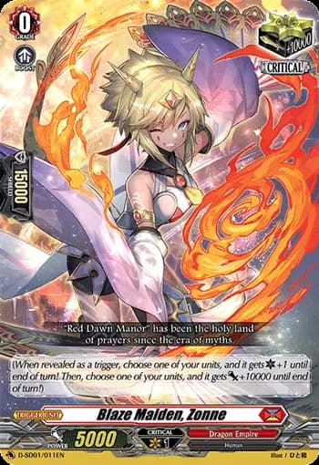 Blaze Maiden, Zonne